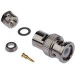 RS PRO, Plug Cable Mount BNC Connector, 50Ω, Clamp Termination, Straight Body