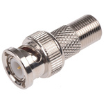 Telegartner Straight RF Adapter BNC Plug to Type F Socket