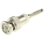 Telegartner Straight RF Adapter BNC Plug to Banana Plug