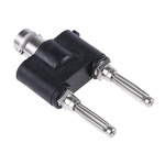 Telegartner Straight 50Ω RF Adapter BNC Socket to Banana Plug