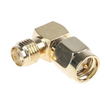 RF Solutions Right Angle 50Ω RF Adapter SMA Plug to SMA Socket