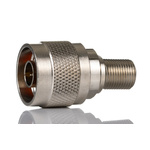 RS PRO Straight 50Ω Coaxial Adapter N Plug to Type F Socket 300MHz