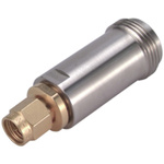 Huber+Suhner Straight 50Ω RF Adapter SMA Plug to N Socket 18GHz