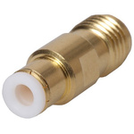 Huber+Suhner Straight 50Ω RF Adapter MBX Plug to SMA Socket 6GHz