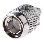 RS PRO, Plug Cable Mount TNC Connector, 75Ω, Crimp, Solder Termination, Straight Body