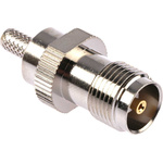 RS PRO, jack Cable Mount TNC Connector, 50Ω, Crimp Termination, Straight Body