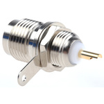 RS PRO, jack Bulkhead Mount TNC Connector, 50Ω, Solder Termination, Straight Body