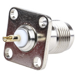 RS PRO, jack Panel Mount TNC Connector, 50Ω, Solder Termination, Straight Body