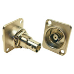 RS PRO, jack Rear Mount BNC Connector, 50Ω, Plug In Termination, Straight Body