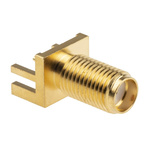 RS PRO, jack Edge Mount SMA Connector, 50Ω, Solder Termination, Straight Body