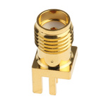 RS PRO, jack Edge Mount SMA Connector, 50Ω, Solder Termination, Straight Body