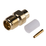RS PRO, jack Cable Mount SMA Connector, Crimp Termination, Straight Body