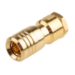 RS PRO, jack Cable Mount SMB Connector, 50Ω, Clamp Termination, Straight Body