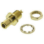RS PRO, Plug Panel Mount SMB Connector, 50Ω, Solder Termination, Straight Body
