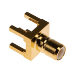 RS PRO, jack PCB Mount SMB Connector, 50Ω, Solder Termination, Straight Body