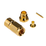RS PRO, Plug Cable Mount SMC Connector, 50Ω, Clamp Termination, Straight Body