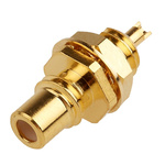 RS PRO, jack Panel Mount SMC Connector, 50Ω, Solder Termination, Straight Body