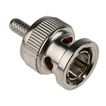 RS PRO, Plug Cable Mount BNC Connector, 75Ω, Crimp Termination, Straight Body