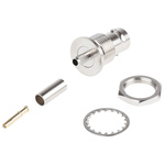 RS PRO, jack Panel Mount BNC Connector, 75Ω, Crimp Termination, Straight Body