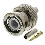 RS PRO, Plug Cable Mount BNC Connector, 50Ω, Crimp Termination, Straight Body