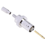 RS PRO, jack Cable Mount BNC Connector, 50Ω, Crimp Termination, Straight Body