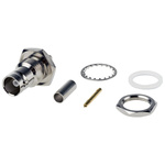 RS PRO, jack Panel Mount BNC Connector, 75Ω, Crimp Termination, Straight Body