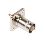 RS PRO, jack Flange Mount BNC Connector, 50Ω, Solder Termination, Straight Body