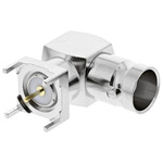 RS PRO, jack PCB Mount BNC Connector, 75Ω, Through Hole Termination, Right Angle Body