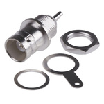 RS PRO, jack Panel Mount BNC Connector, 50Ω, Solder Termination, Straight Body
