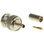 RS PRO, Plug Cable Mount BNC Connector, 75Ω, Crimp Termination, Straight Body