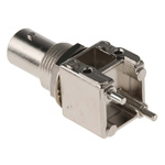 RS PRO, jack PCB Mount BNC Connector, 50Ω, Through Hole Termination, Straight Body
