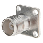 RS PRO, jack Bulkhead Mount TNC Connector, 50Ω, Solder Termination, Straight Body