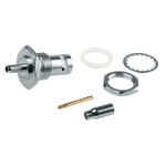 RS PRO, jack Panel Mount BNC Connector, 50Ω, Crimp Termination, Straight Body