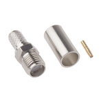 RS PRO, jack Cable Mount SMA Connector, 50Ω, Crimp Termination, Straight Body