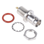 Radiall, jack Panel Mount BNC Connector, 50Ω, Solder Termination, Straight Body