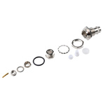 Telegartner, jack Panel Mount BNC Connector, 50Ω, Clamp Termination, Straight Body