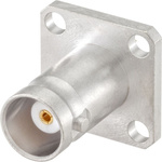 Rosenberger, jack Flange Mount BNC Connector, 50Ω, Solder Termination, Straight Body