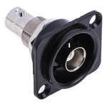 RS PRO, jack Panel Mount BNC Connector, 50Ω, Straight Body