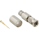 Amphenol RF HD-BNC Series, Plug Cable Mount HD-BNC Connector, 75Ω, Crimp Termination, Straight Body