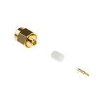 RS PRO, Plug Cable Mount SMA Connector, 50Ω, Solder Termination, Straight Body