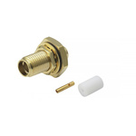RS PRO, Plug Panel Mount SMA Connector, 50Ω, Solder Termination, Straight Body