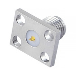 RS PRO Female, Male Flange Mount SMA Connector, 50Ω, Solder Termination, Straight Body