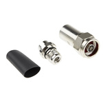 RS PRO, Plug Cable Mount N Connector, 50Ω, Solder Termination, Straight Body