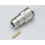 RS PRO, Plug Cable Mount N Connector, 50Ω, Solder Termination, Straight Body