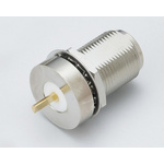 RS PRO Female, Male Bulkhead N Connector, 50Ω, Solder Termination, Straight Body
