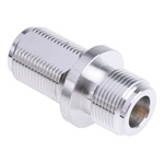 RS PRO, Plug Flange Mount N Connector, 50Ω, Solder Termination, Straight Body