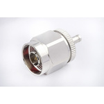 RS PRO, Plug Cable Mount N Connector, 75Ω, Solder Termination, Straight Body