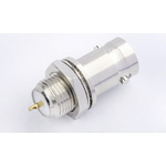 RS PRO Female, Male Panel Mount BNC Connector, 75Ω, Solder Termination, Straight Body