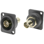 RS PRO Female, Male Panel Mount BNC Connector, 75Ω, Screw Termination, Straight Body