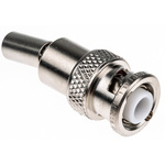 Radiall, Plug Cable Mount BNC Connector, 50Ω, Crimp Termination, Straight Body